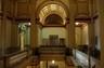 Marion County Courthouse, Fairmont, West Virginia; interior view from second floor