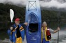 Kayaking with a friend while on vacation with my family