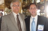 Crime victim advocate Fred Goldman and John Leighton at reception for National Crime Victim bar Association, which Mr. Leighton hosted in San Francisco, July 2009.