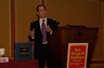 John Elliott Leighton speaking at the "Sex, Drugs & Violence" seminar in Miami, October 2009, at the Intercontinental Hotel.