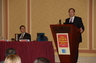 John Leighton speaks to nearly 100 attendees at the Sex, Drugs & Violence seminar at Miami's Intercontinental Hotel in October, 2009. Moderator Matthew Sarelson of Sarelson, P.A. is seated.