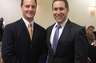 Attorney and victims’ rights advocate Brad Edwards and State Attorney Dave Aronberg at the Palm Beach Victims’ Rights Coalition’s 33rd Annual Award Luncheon.