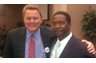 Law Partner, Clyde Collins and Mayor Alvin Brown at Mayor Brown's inauguration, Jacksonville, Florida.