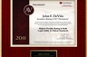 John E DeVito, Esq. has achieved the highest possible rating in both legal ability and ethical standards.  This rating by Martindale Hubbel required a peer review by 14 attorneys and judges.