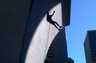 Rappelling from Rainier Tower during "Over the Edge" fundraiser, 2010