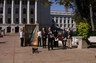 Attorney John Ebbott at Legal Action of Wisconsin's September 30, 2010, news conference announcing the filing of a petition with the Wisconsin Supreme Court to establish the right to counsel for poor litigants in civil cases.