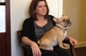 Personal Injury paralegal, Stephanie with firm mascot, BRUTUS!