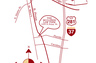 Pictorial map denoting location of The Mulliner Law Firm.