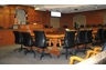 This is a typical courtroom at the new Harris County Civil Courthouse, where most of my cases are pending. It has built-in accommodations for high-tech audio/visual equipment, such as the presentation software I run from my laptop computer.