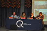 Immigration attorney Emily Sumner (second from right) speaking at immigration panel at Old Dominion University, Sept. 2011.