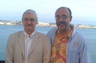 Dr. Wayne Jones, world's leading expert on DUI blood and breath testing, with Mr. Foote at blood testing school.