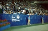 Umpiring in the stadium court at the U.S. Open