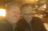 Eric Goodman and Larry King at the Angels game on 4/15/2010