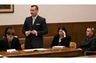 Teens sentenced in fatal Meridian crash: 
Ryan Franks, L, his attorney Jeffrey Lustick and Shoshana Page, the public defender representing Vitaliy Sushch, R, review the circumstances of the 2 teenagers guilty plea on 5/6/08. Bellingham Herald Photo