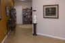 Entrance to Mr. Sullivan's Abraham Lincoln Library in the law office.  Mr. Sullivan displays hundreds of rare books and memorabilia relating to Abraham Lincoln and the American Civil War.