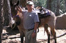 Gary as a Volunteer Forest Ranger in the Emigrant Wilderness with his horse Jackson