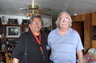 Dennis Banks (co-founder of the American Indian Movement) enjoys visits with the Campbells when he comes through Needles.  The Campbells supported the Longest Walk 2 in 2008 and provided a truck which was the mule for the walk to Washington, D.C.