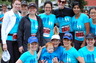 Pre-race photo with the other mama joggers and my son.