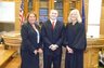 Swearing in Ceremony with (from left to right) the Montcalm County Clerk, Kristen Millard-Winnie and Chief Circuit Court Judge Suzanne Hoseth-Kreeger.