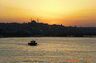 Sunset on the Golden Horn from the Galata Bridge, Istanbul, Turkey