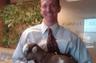Goat delivered to the office as part of "Send a Friend a Goat" fundraiser for Wishing Star Foundation.  He sure was cute!