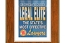 An award from a statewide Georgia magazine [Georgia Trend] that evaluates attorneys each year.  The Legal Elite designation is the publication's highest honor.
