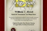 Mr. Head's personal recognition by Martindale-Hubbell for having their highest possible rating for 15 continuous years.