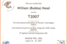 In 2007, this international scientific traffic safety program came to Seattle. Mr. Head presented a paper on "Source Code"" Litigation, along with Thomas E. Workman, Jr., of Taunton, MA. This paper was the first ever made to ICADTS on this subject.