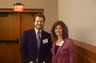 Sustainability Sypmposum NJ/PA 2011. At left, attorney John G. Koch, from the law firm Flaster/Greenberg, which sponsored the conference, discusses issues with Lori Braunstein, Executive Director, Sustainable Cherry Hill (right).