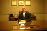 Jeff at work in his office in Middletown.