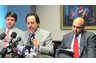 Attorney Ghanayem, and the legal team conducting a press conference.