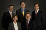 Back row, Left to Right:  Evan Banker, Chris Koupal, Russell Hatten.  Seated, Linda Chalat, Jim Chalat