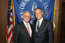Attorney Todd Greenberg, President of Assistant District Attorney's Association of Queens County, and the Honorable Fred T. Santucci, Justice of the Appellate Division, Second Department, at Queens County Bar Association Dinner in honor of his retirement